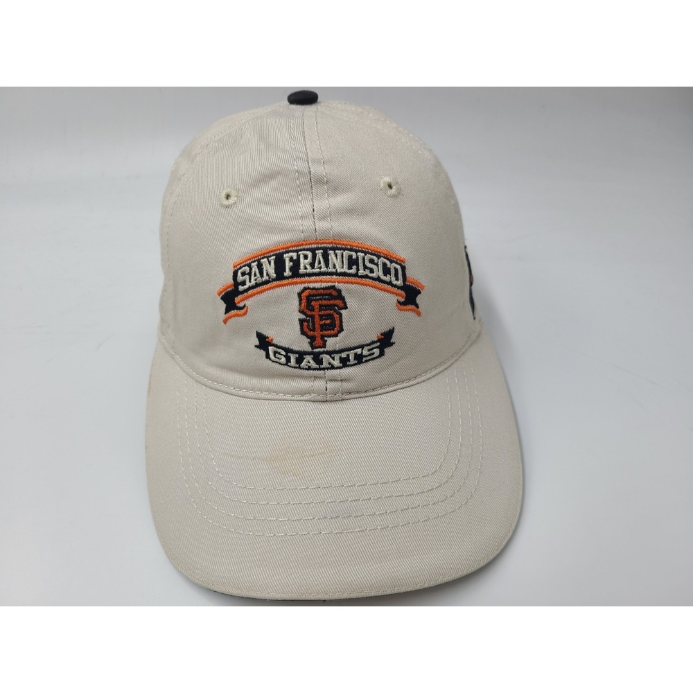 Vintage San Francisco Giants Drew Pearson Strapback (Fits Small) Hat Cap Beige - Picture 1 of 14